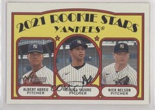 2021 Topps Heritage Rookie Stars Albert Abreu Miguel Yajure Nick Nelson #363 1s3