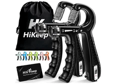 2 Hand Grip Strengthener Power Trainer Gripper Strength Adjustable Gym Exerciser