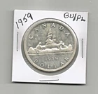 **1959** Canadian Silver Dollar - BU/PL
