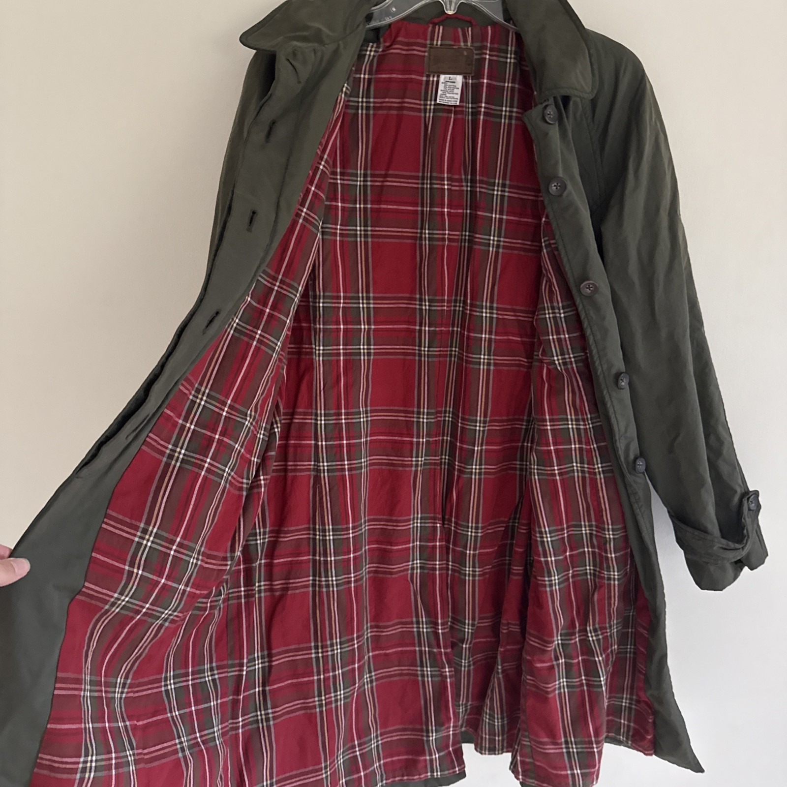 Pendleton Green Plaid Lined Coat Jacket Women’s L… - image 7