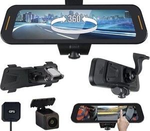 RYDEEN TOMBO 360X Surround View 4K Dash Camera 10 in Touchscreen Frameless Rearv