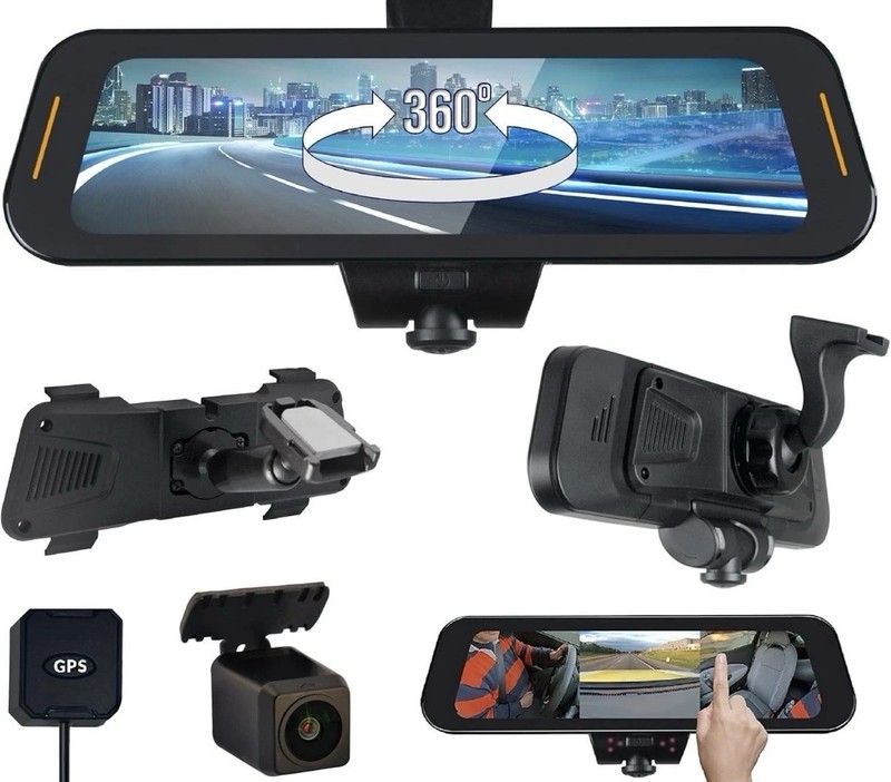 RYDEEN TOMBO 360X Surround View 4K Dash Camera 10 in Touchscreen Frameless Rearv