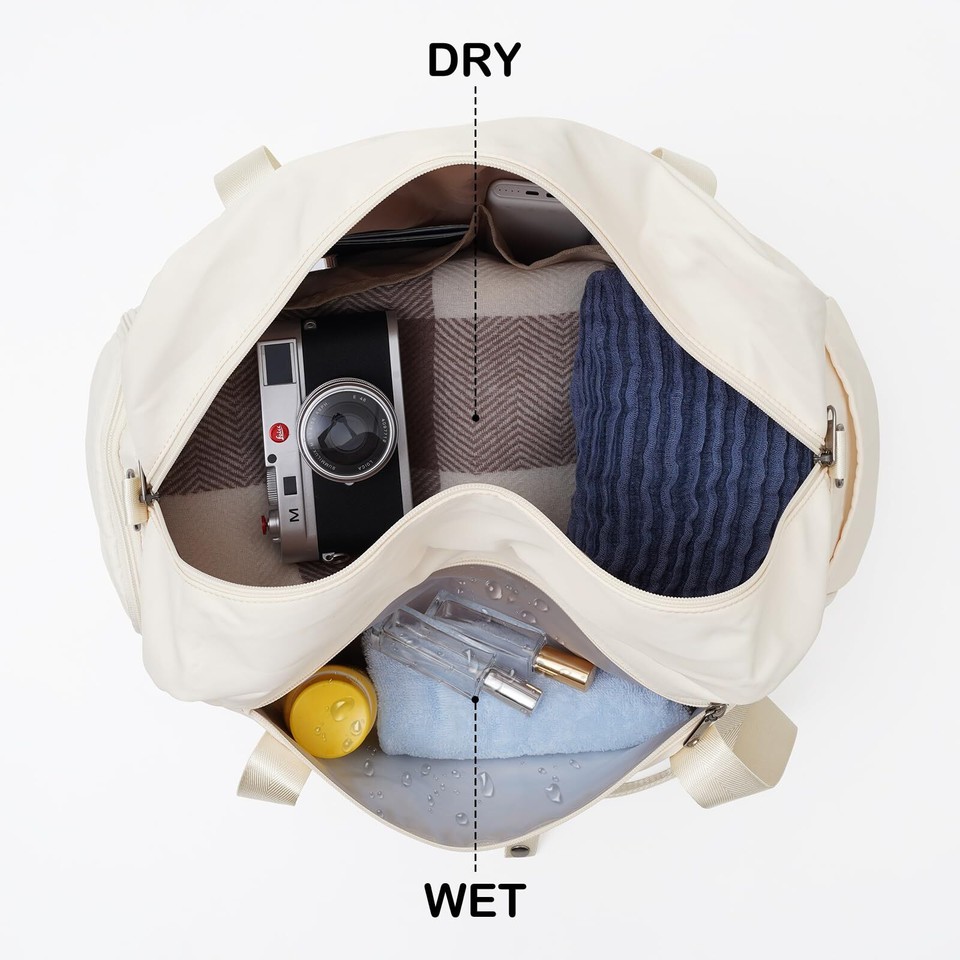 Women's Travel Duffel Bag with Toiletry Bag, Sports Gym Bag Weekendeer