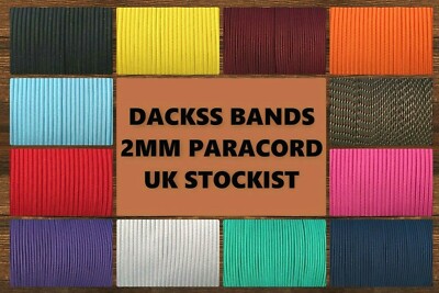 5 Fuß Länge 2 mm Micro Paracord. Schlüsselband Survival Busch Basteln Falknerei Vögel 