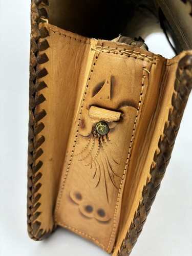 Vintage mexikanische verzierte Blumen Rose Clutch Handtasche Boho Western - Bild 4 von 17