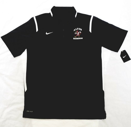 NEW /Tags Nike Alton Redbirds - Gray Poly Polo Shirt (M)