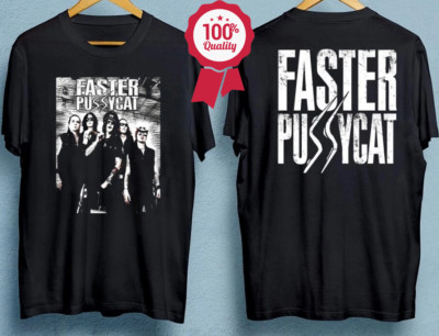 Faster Pussycat Double-Sided Men Women T-Shirt Black Unisex All Sizes S-5XL