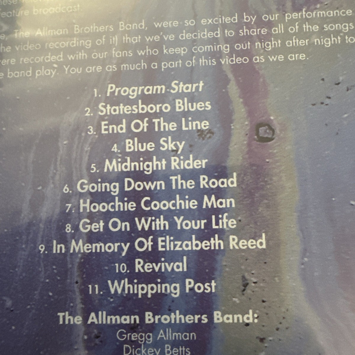 Allman Brothers Band, The - Live at Great Woods (DVD, 1998) for