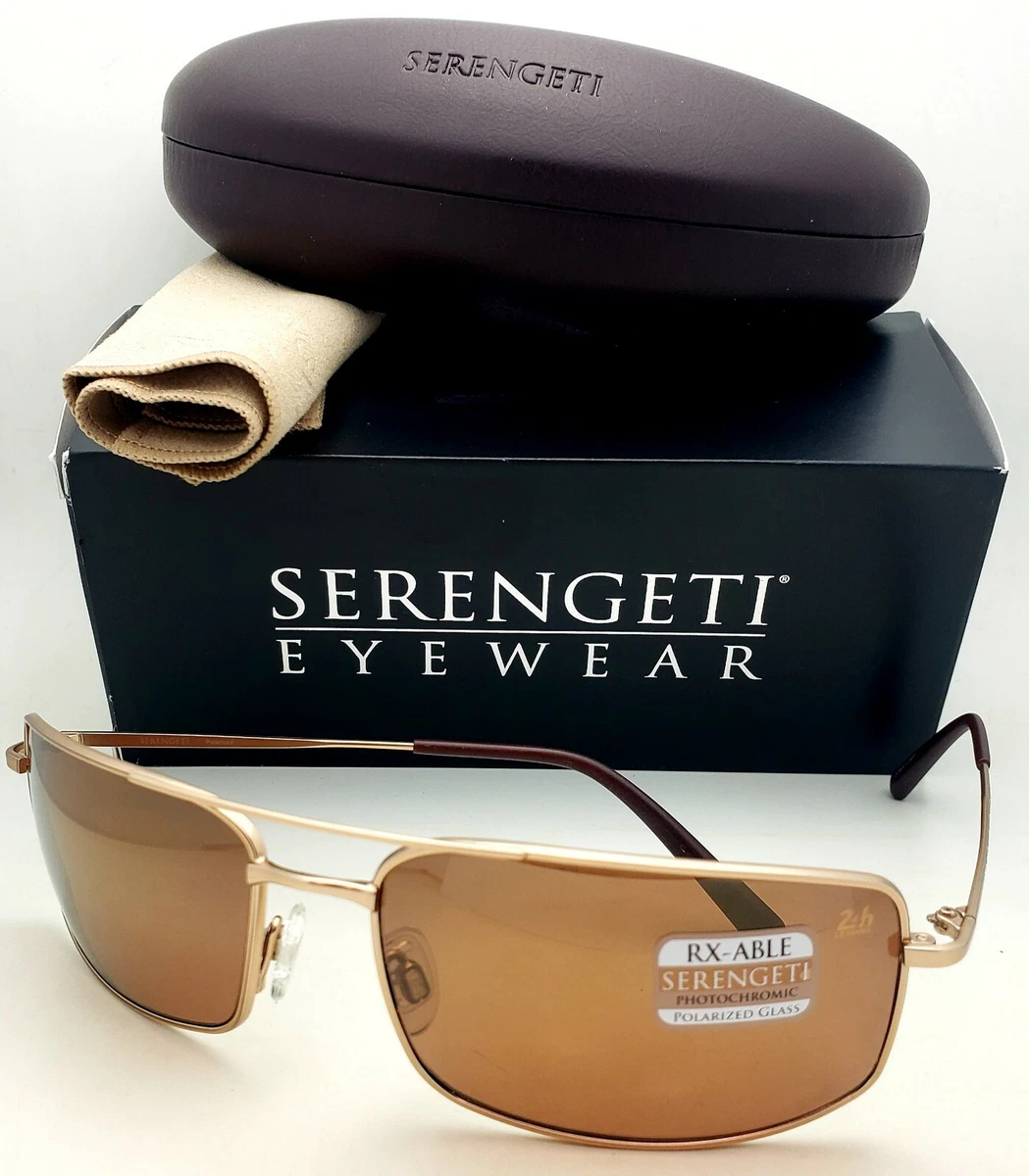 New SERENGETI Sunglasses Treviso 8484 Gold Driver PHOTOCHROMIC