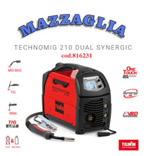 TELWIN SALDATRICE INVERTER A FILO TECHNOMIG 210 DUAL SYNERGIC 230V cod. 816231