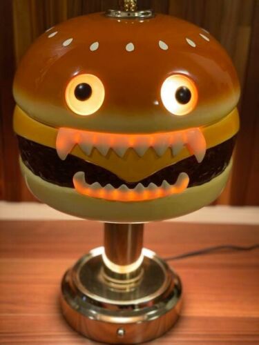 Undercover 2002 ceramic original hamburger lamp not a replica 10.6in x  17.7in