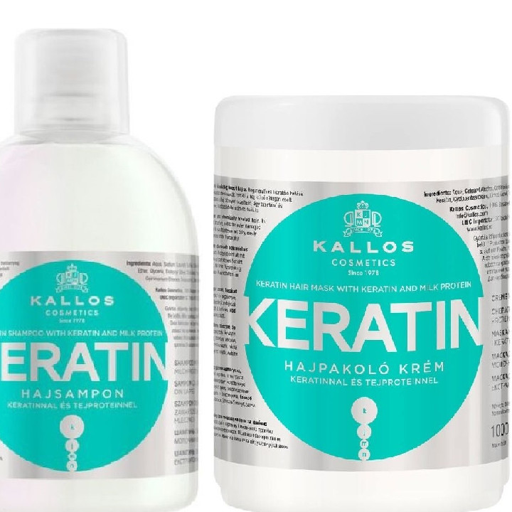 kallos karatin  shampoo 1000ml & vegan soul mask 1000ml - Image 4