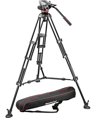 MANFROTTO | 546B TRIPOD WITH 504HD FLUID HEAD ✪NOS✪ 546BK RARE PRO CAMERA LIGHT - 第 12/21 張圖片