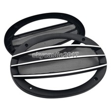 2pcs 6"x9" 6x9 inch Speaker Cover Metal Mesh Grill Protection Decorative Circle
