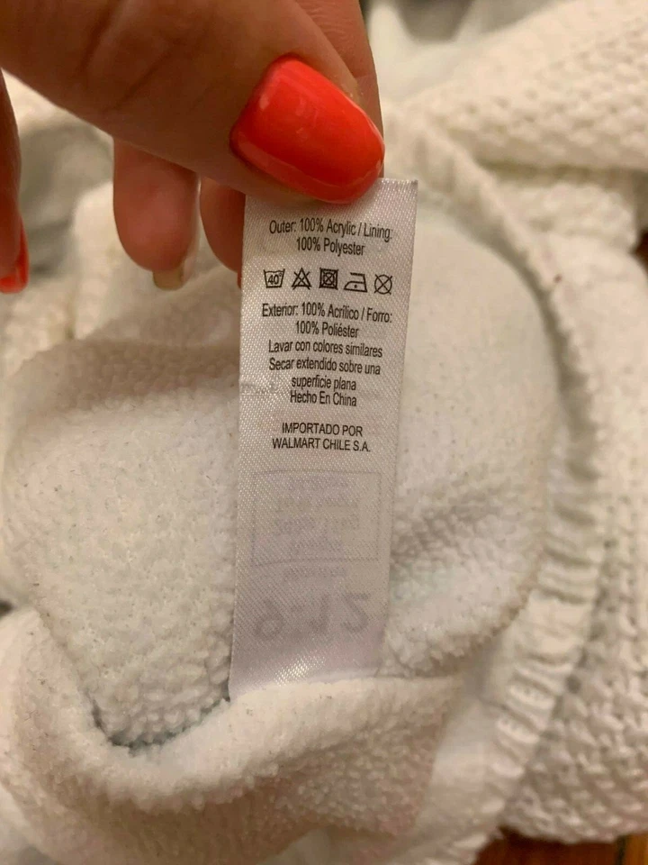 Cárdigan George Niño Pequeño Orejas Capucha Botón Delantero Blanco Talla 9-12 Meses Foto 3 de 4