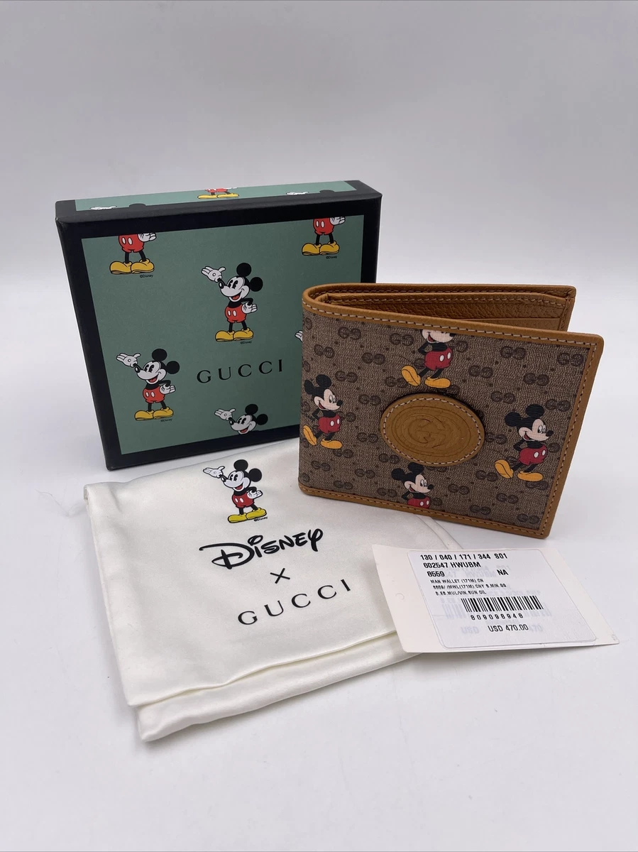 Gucci x Disney GG Supreme Monogram Mickey Wallet HHH