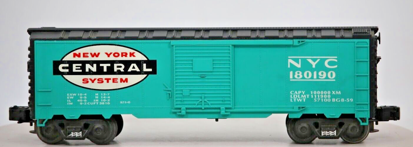 Lionel New York Central NYC O Gauge 1 48 Boxcar with Spring Trucks 180190  