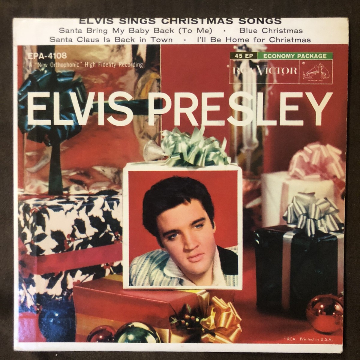ELVIS PRESLEY Sings Christmas Songs - 1957 RCA EP EPA-4108