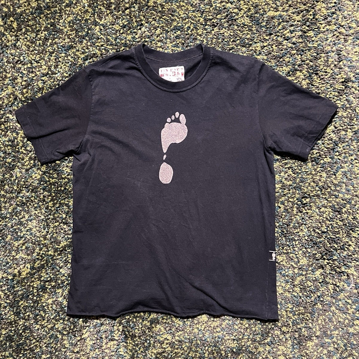 JPG Jean Paul Gaultier Footprint Tshirt Size XL VTG 90s Y2K