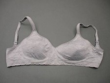 Carole Hochman Size L Womens Gray Wireless Padded Back Closure Full Coverage Bra