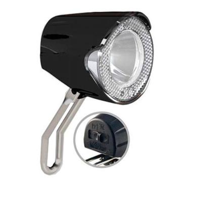 Union LED Scheinwerfer 20 Lux UN-4255 für Nabendynamo Lampe schwarz inkl. Halter