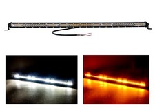 30" Slim LED Light Bar White Amber mini Dual Color changing Offroad truck utv xs