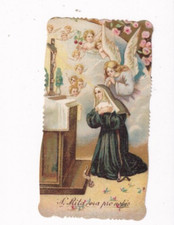 SANTINO HOLY CARD ANTICO PREGHIERA SANTA RITA PREGHIERA 1916