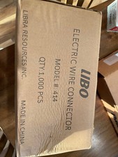 Libo #414 Self Stripping Electrical Pigtail Wire Connector, 1,000 County, NIB