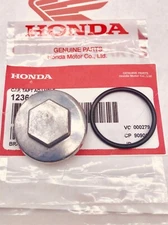HONDA CB125 S (1984-85) XL125 S 1985 Oil Drain Plug Cap Cover & VALVE Tappet CAP
