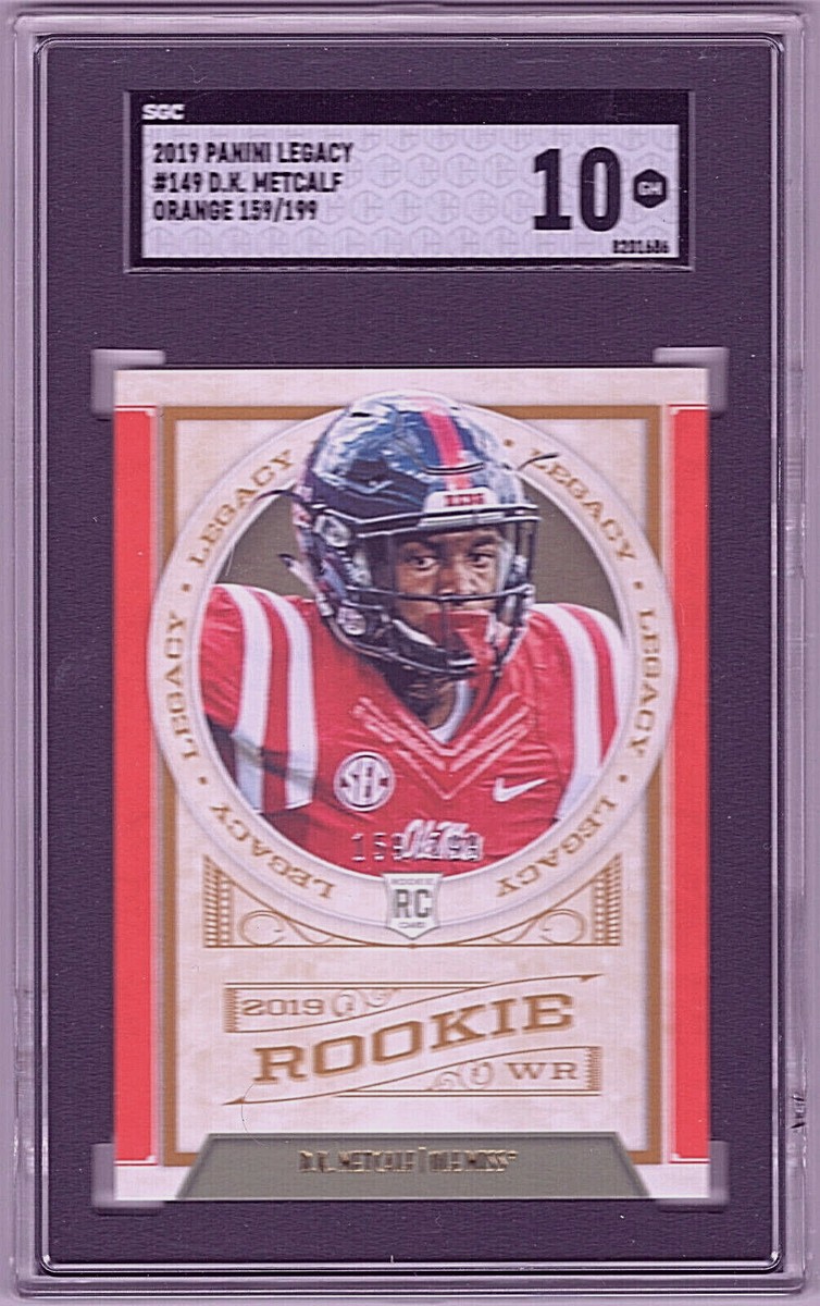 2019 Panini Legacy - Rookies DK Metcalf #149 Orange /199 (RC) for