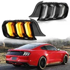 VLAND Clear Lens LED Tail lights For 2015-23 Ford Mustang w/Sequential(5 Models)