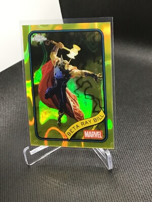 2025 Topps Chrome Marvel   Yellow Lava Refractor #65 Beta Ray Bill