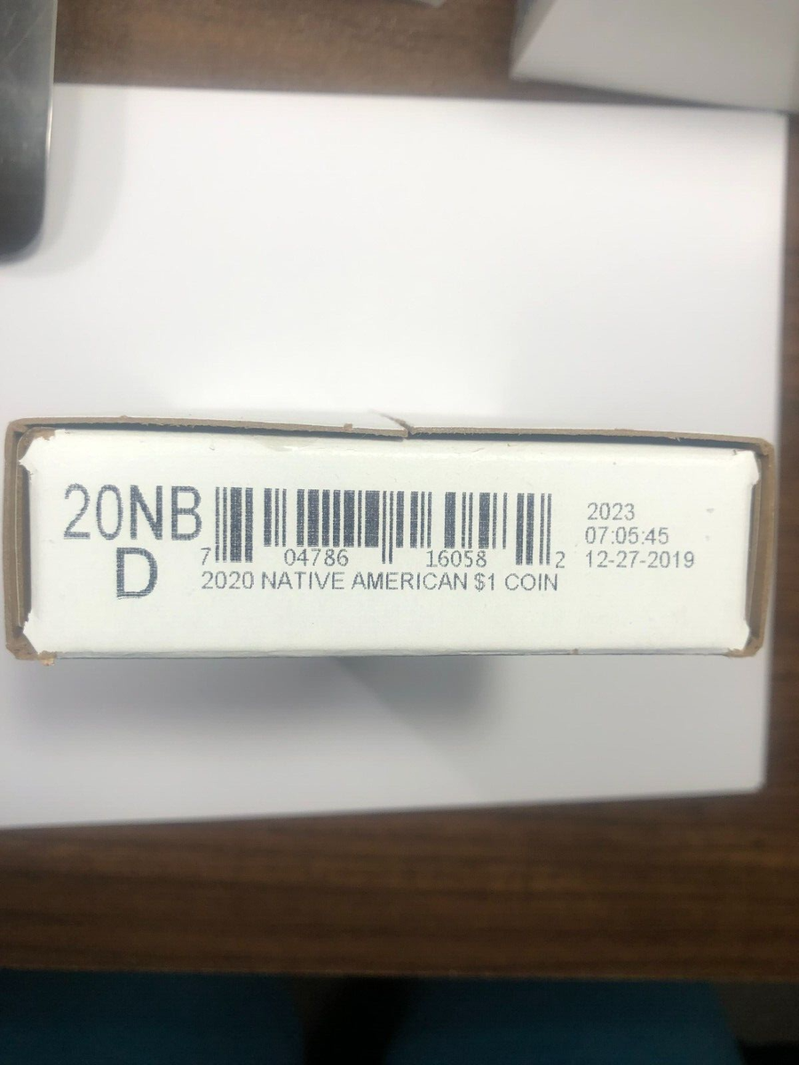 【最高鑑定】2020-S ネイティブアメリカン 1ドル硬貨 2020-D Native American $1 Uncirculated Roll in Sealed U.S. Mint