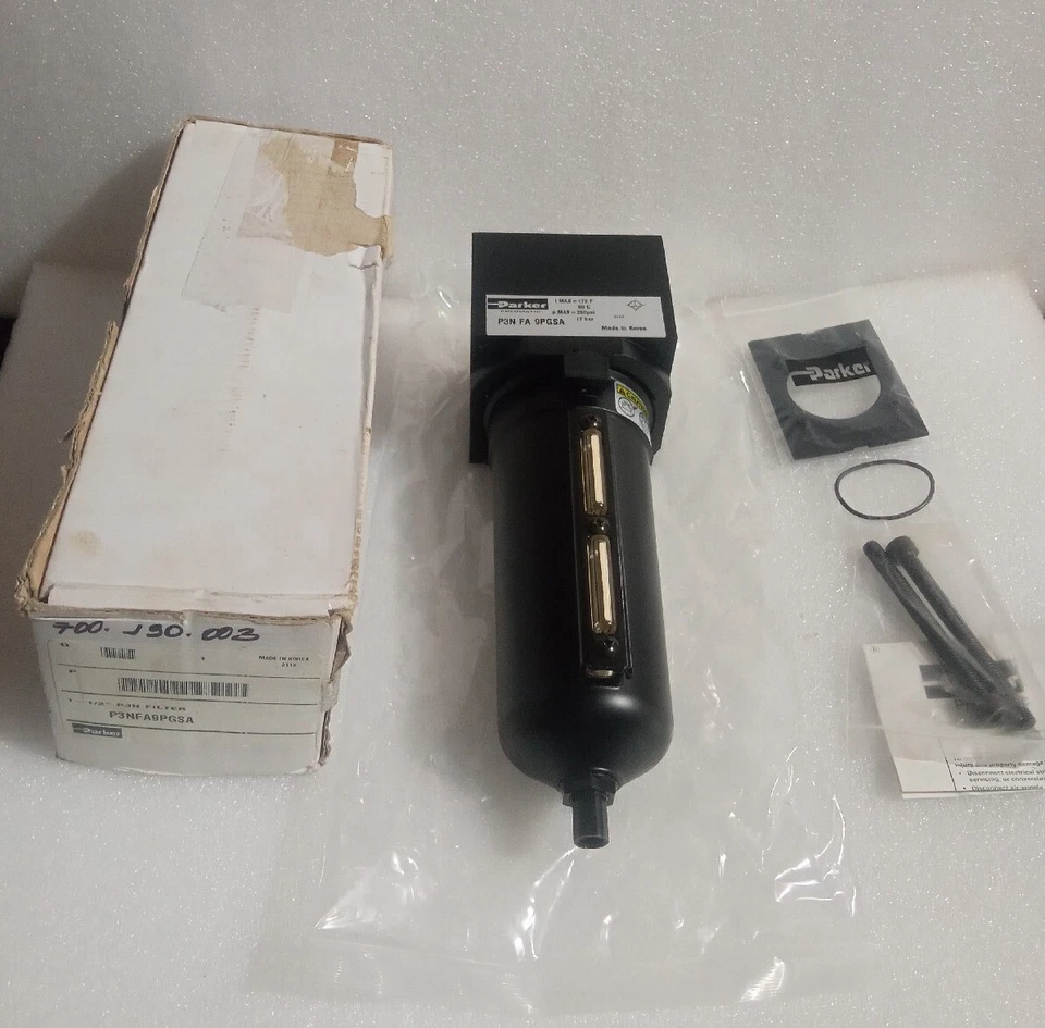 PARKER PNEUMATIC P3NFA9PGSA 1-1/2" P3N FILTER COMPRESSED AIR FILTER NEW - Image 3 of 4