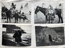 4 American Indian  post cards made in U.S.A.