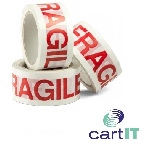 NASTRO ADESIVO SILENZIOSO FRAGILE 50X66 SCOTCH IMBALLAGGIO PACCHI 36 ROTOLI