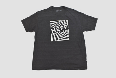 Neff Mens Neff Hypnotic Logo Heather Black Shirt New 2XL