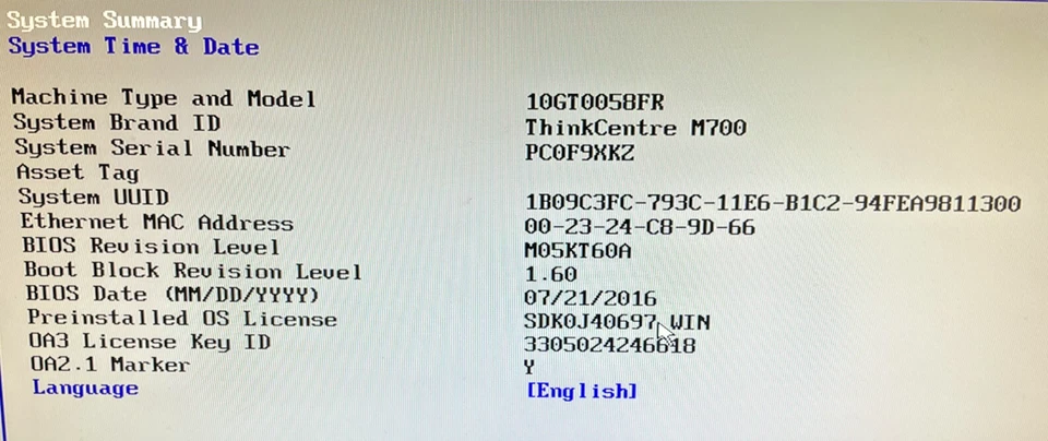 Lenovo ThinkCentre M700 SFF PC - i5-6400 / 8GB RAM / 240GB SSD / WIN (OFFERS OK) - Image 2 of 4