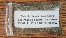 Cabrillo Beach San Pedro Los Angeles California Sand Soil Dirt Sample Apx. 30ml