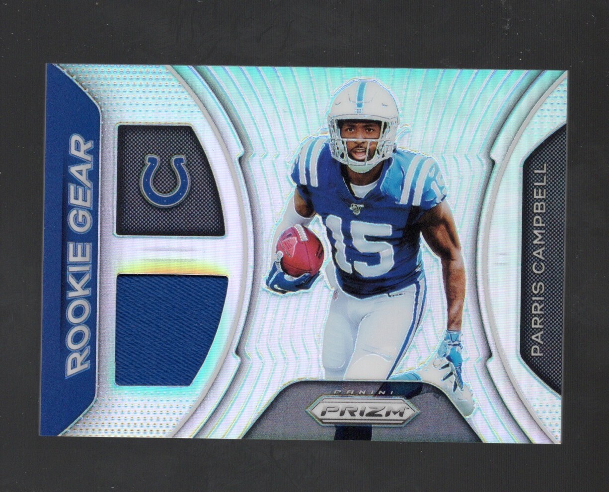 2019 Panini Prizm Parris Campbell RC Rookie Gear Silver Holo Prizm #RG-PC