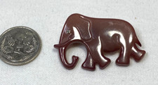 BD Denmark Buch Deichmann Mid Century Resin Light Plum Elephant Brooch