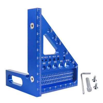 Multifunctional Woodworking Tools Triangle Ruler Aluminum Right Angle Ruler