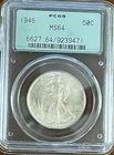 1946 walking liberty pcgs ms64- Old Holder- Stunning - Full Luster