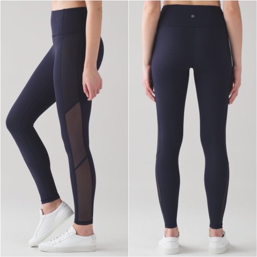 Lululemon Body Con High Rise Navy Blue 