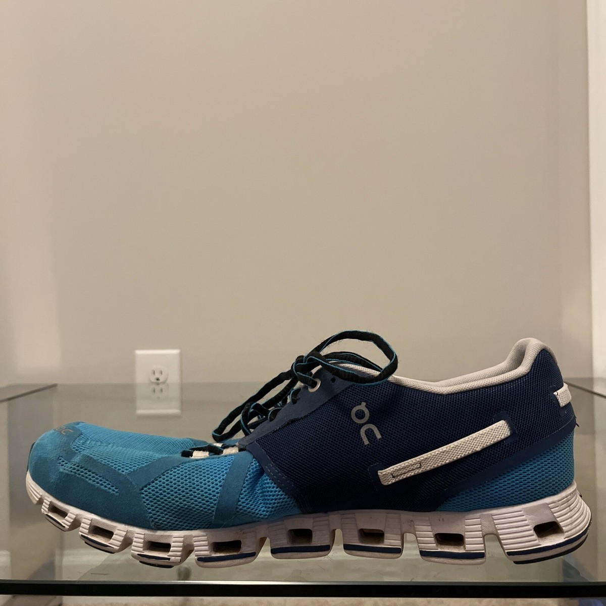 On Cloud 5 Swiss Engineering Mens Size 12.5 Shoes Blue  White Athletic Shoes Men main image 2
