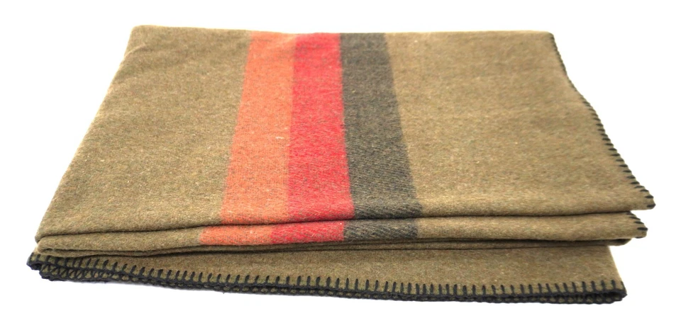 Original German Army Wool Blanket High Quality Thick Surplus Military Issue - Image 2 of 4
