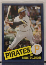 2020 Topps Roberto Clemente 85-81 35th Anniversary Blue Parallel 1985 Topps