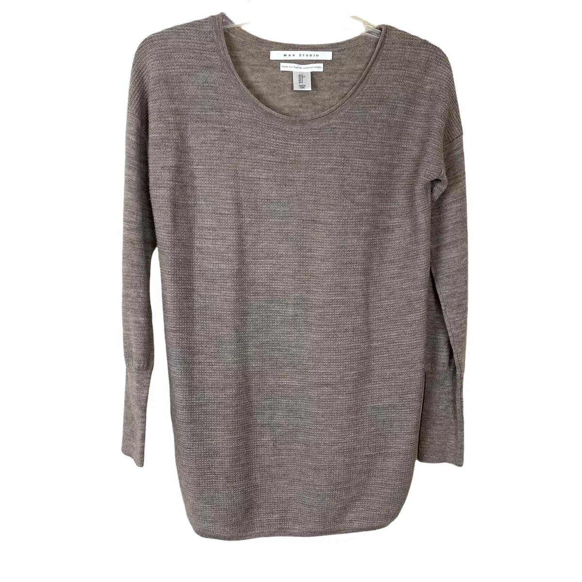Max studio merino wool sweater clearance