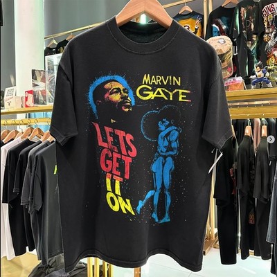 Marvin Gaye Lets Get It On - Rare T-Shirt Black S