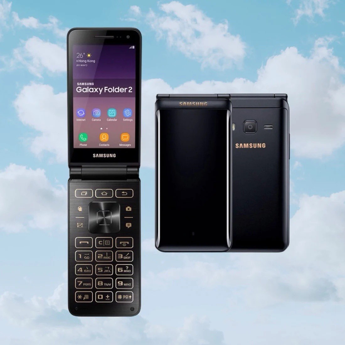 Original Samsung Galaxy Folder2 SM-G1650 Dual SIM Flip Unlocked SmartPhone